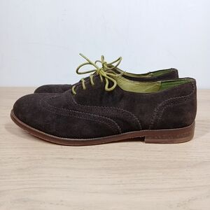 Boden Oxford Brogue Men's 8.5 Lace‎ Up Shoes Brown Leather Suede Lace Up
